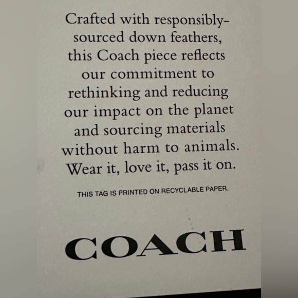 Men’s Coach Colorblock Down Puffer Jacket XXL Bl w/  Signature C NWT - Picture 13 of 16